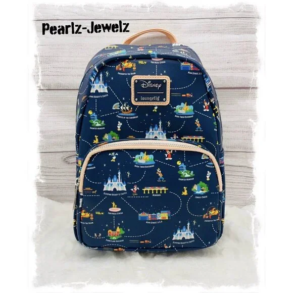 Loungefly Disneyland 65th Anniversary convertible mini backpack Loungefly Disney Disneyland 65th Anniversary Convertible  main image 4